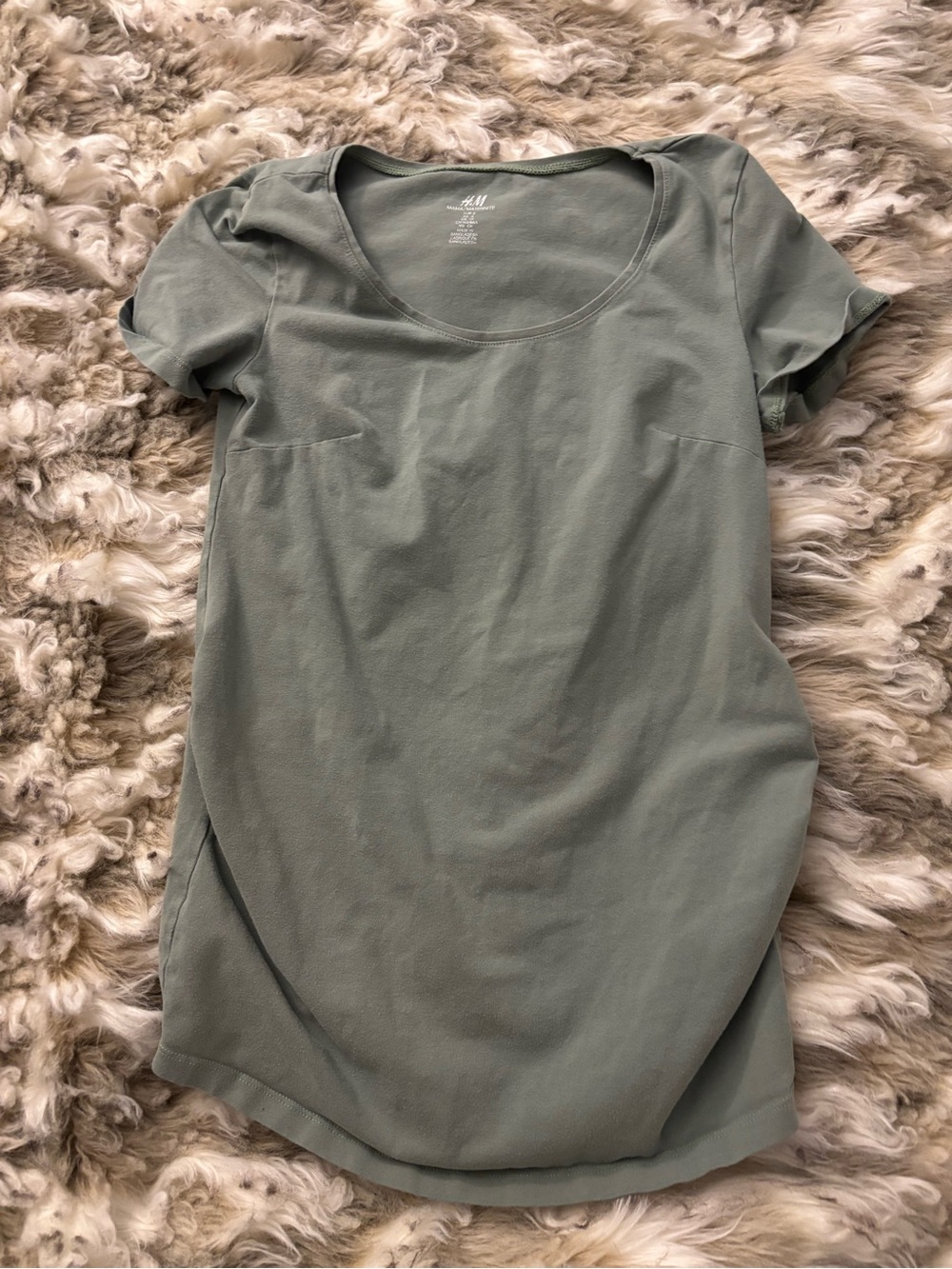 H&M MAMA Green maternity shirt size small
